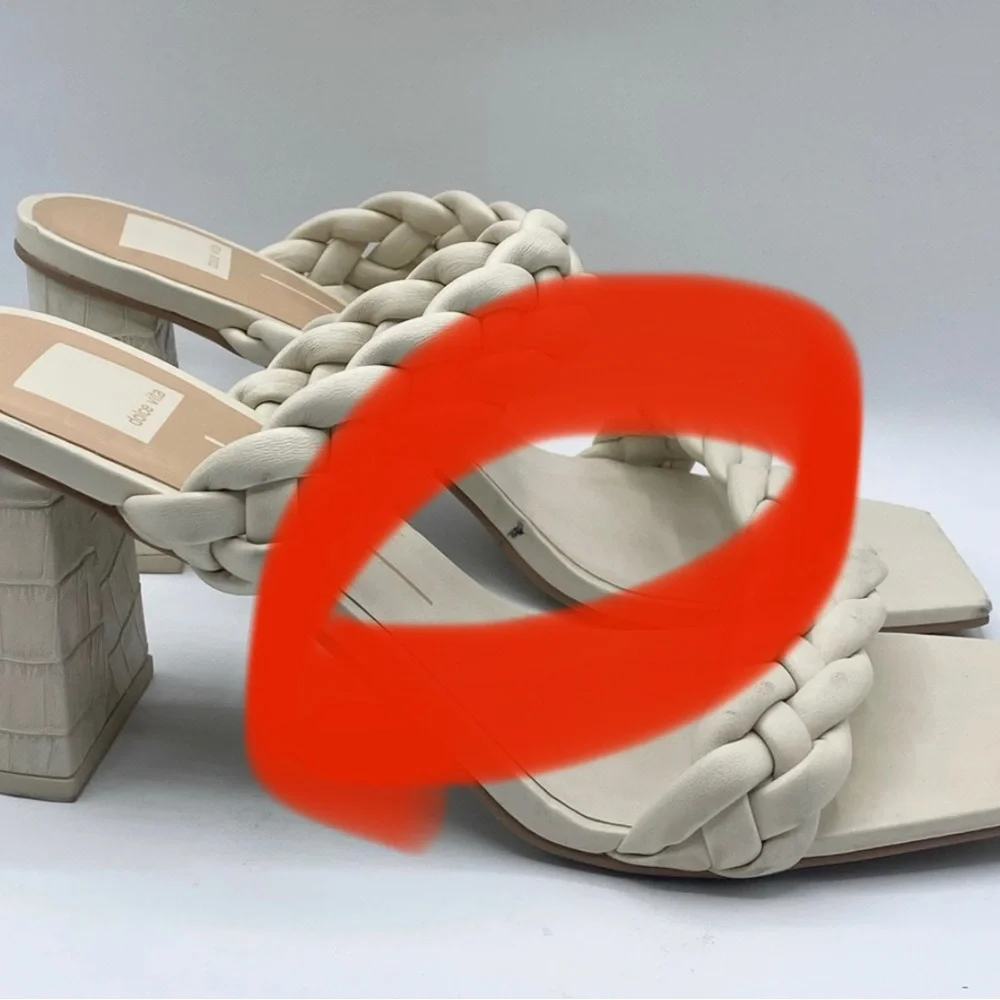 Dolce Vita Paily Heeled Sandals, Ivory Size 11 *‎ Please read NOTE*